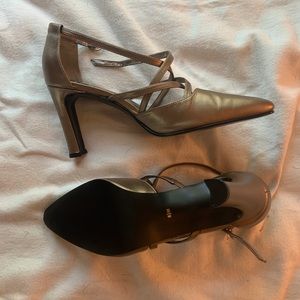 Nine West bronze pumps